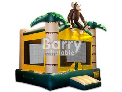 Small Monkey Inflatable Jungle Bounce for Kids with Safety Net BY-BH-015